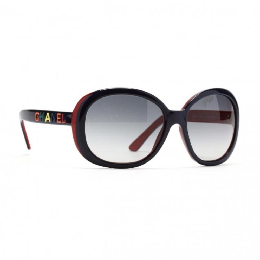 Authentic Chanel Rainbow Oversized Sunglasses Lik… - image 1